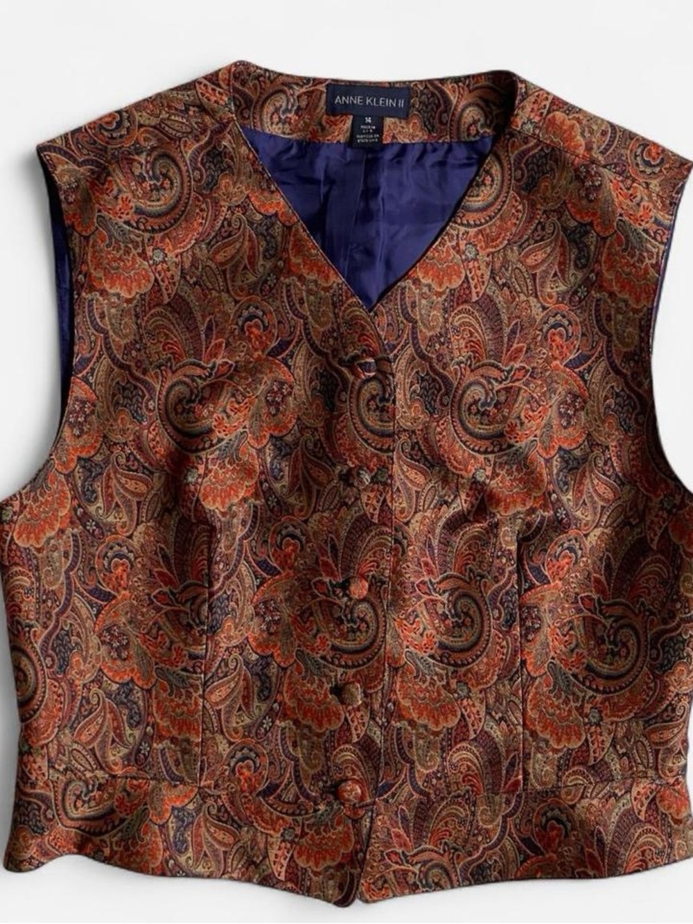 Vintage 90s paisley vest